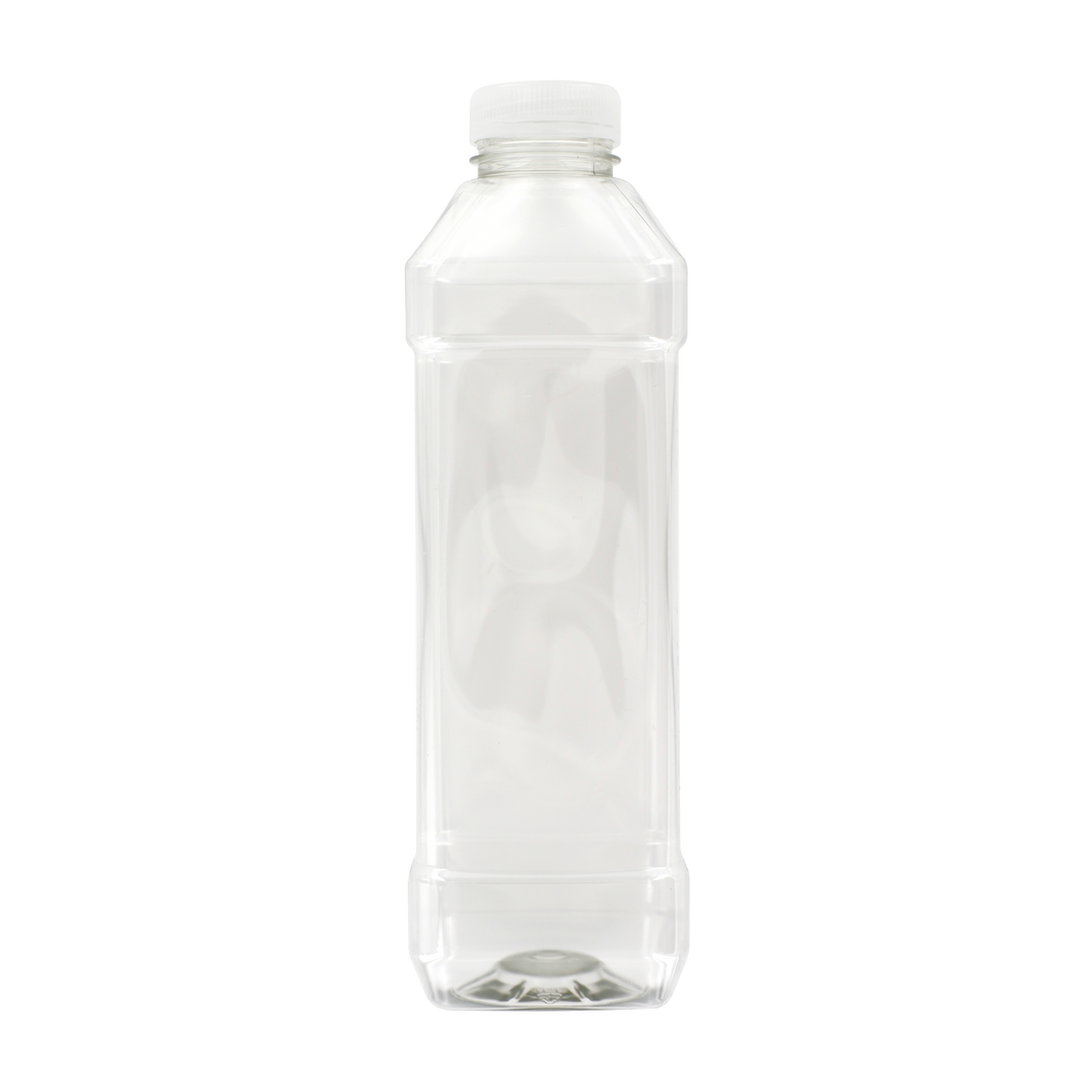 1000ml Square sterile bottle - natural cap