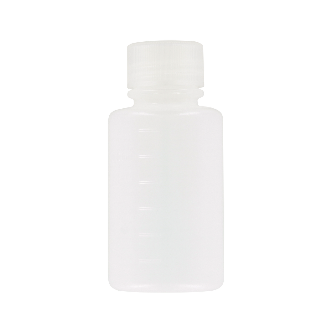125ml PP (Polypropylene) bottle, round, natural cap