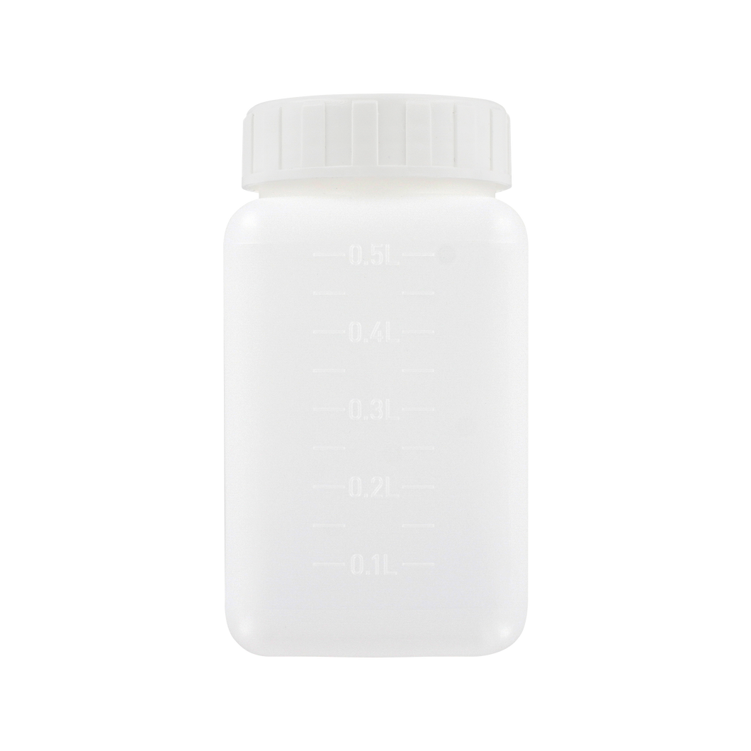 500ml Sterile HDPE container, white cap