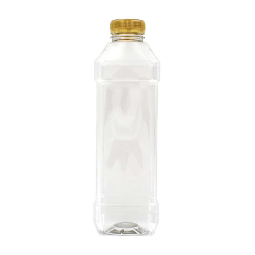 1000ml Square bottle dosed with Ascorbic Acid and gold cap