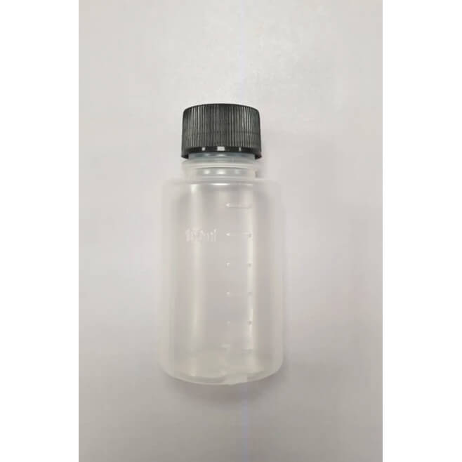 Aurora Scientific •125ml PP sterile bottle, round, black cap • Sterile sample bottles for water testing • Water sample bottles  