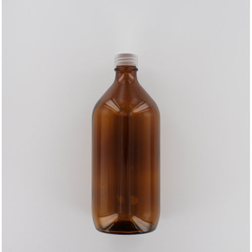 Aurora Scientific •1000ml Amber glass winchester sterile bottle with natural cap & PTFE liner •  • Water sample bottles  • 100ml sample bottles