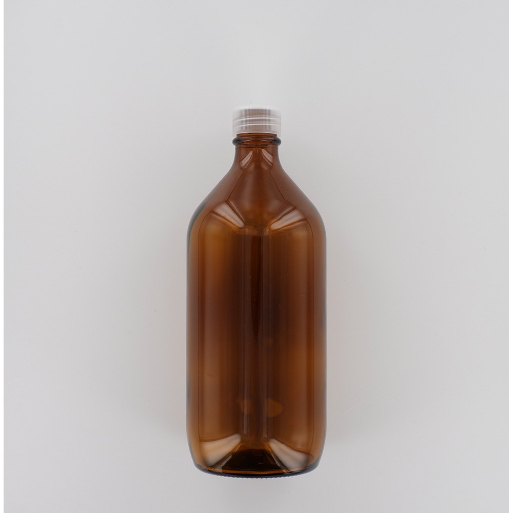  Aurora Scientific •1000ml Amber glass winchester sterile bottle with natural cap & PTFE liner (Pallet) • water sample bottles  • 100ml sample bottles