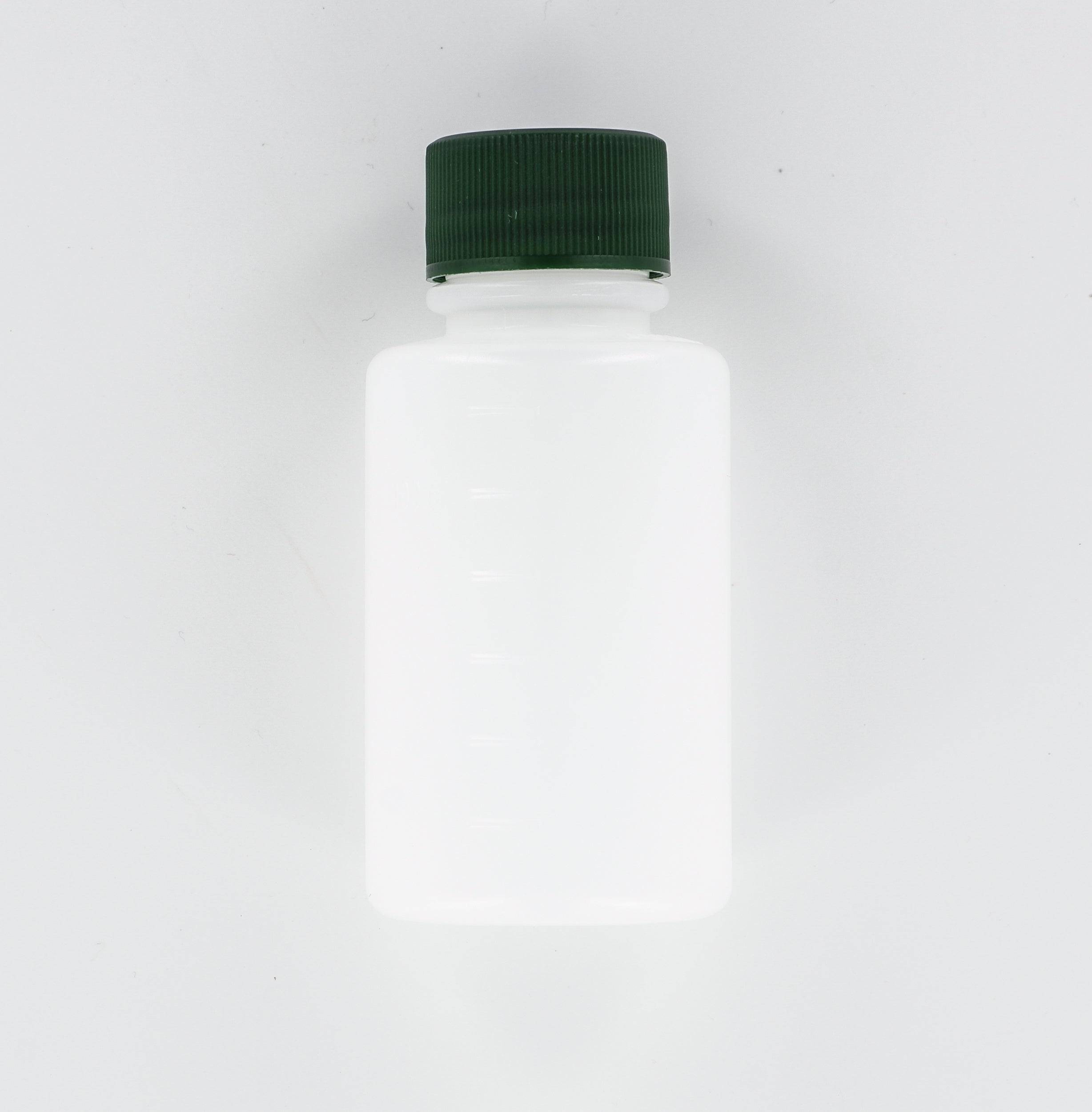 125ml HDPE bottle, round, 1.25ml Nitric acid dosed, green cap Aurora