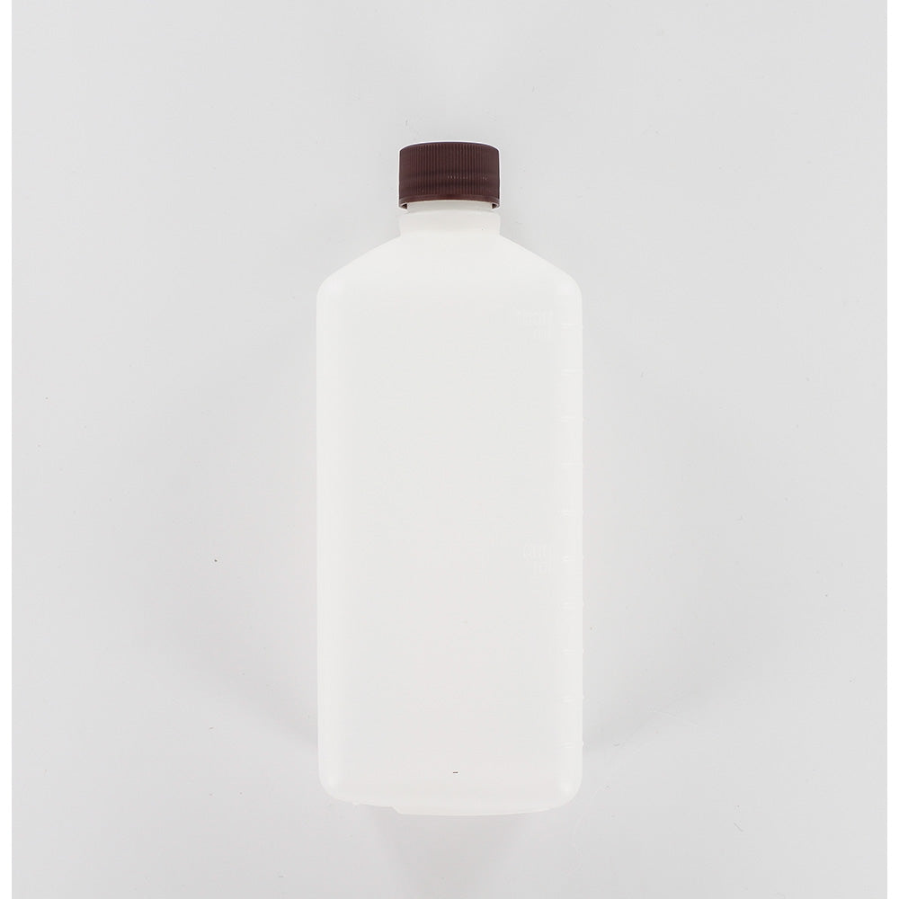 Aurora Scientific • 1000ml HDPE sterile bottle, square, brown cap • Sterile sample bottles for water testing • Water sample bottles  • 100ml sample bottles