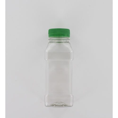 Aurora Scientific •  250ml Square sterile bottle with green cap  • Sterile sample bottles for water testing • Water sample bottles • 250 ml sample bottles