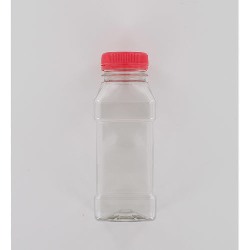Aurora Scientific • 250ml Square sterile bottle with red cap • Sterile sample bottles for water testing • Water sample bottles • 250 ml sample bottles