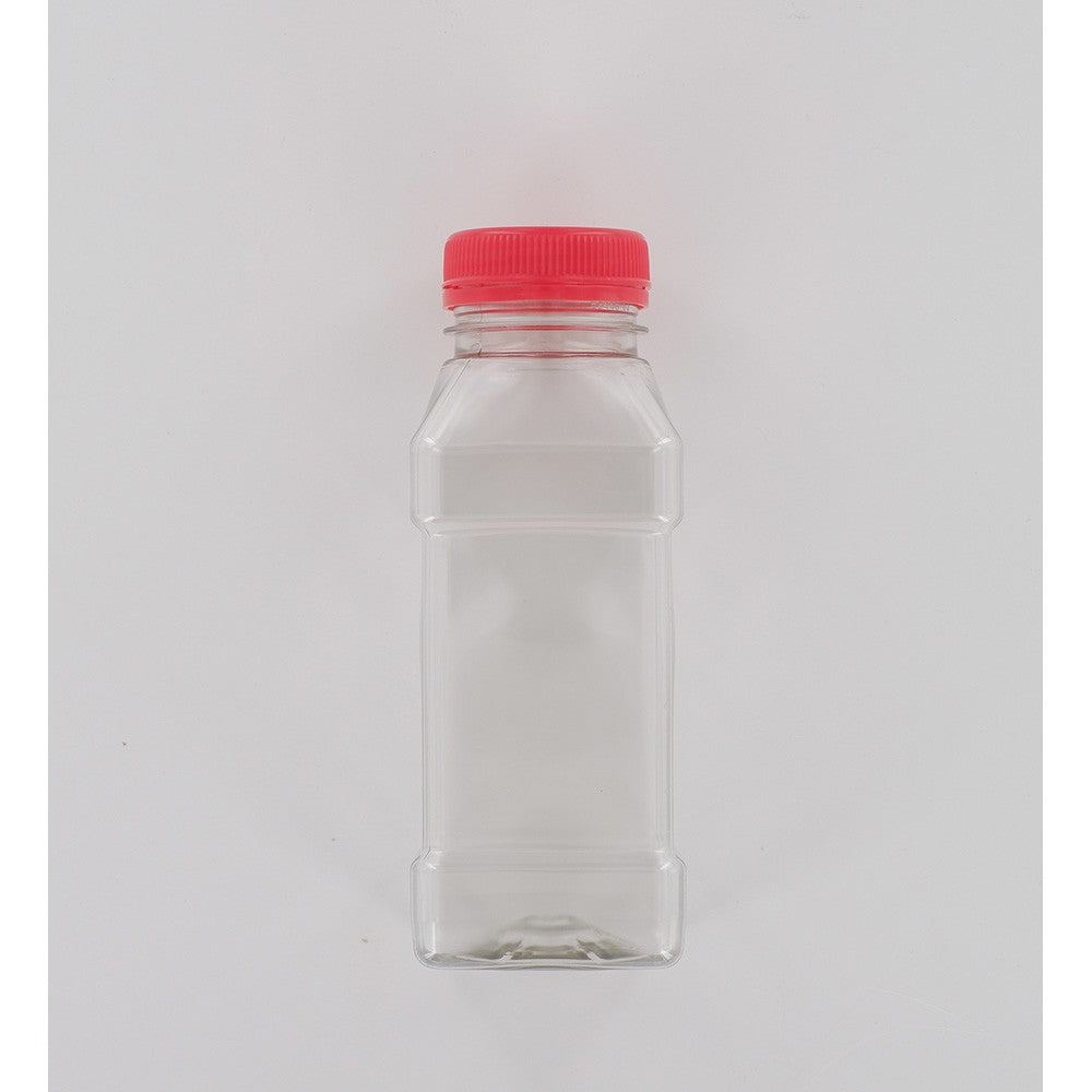 Aurora Scientific • 250ml Square sterile bottle with red cap • Sterile sample bottles for water testing • Water sample bottles • 250 ml sample bottles